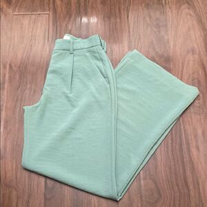 Abercrombie & Fitch Mint Green Trousers Wide Leg